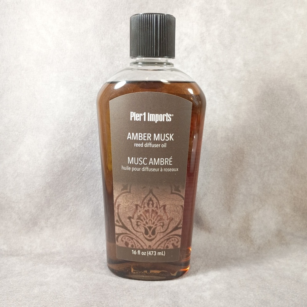 Pier 1 Imports AMBER MUSK Reed Diffuser‎ Oil  16 Fl Oz